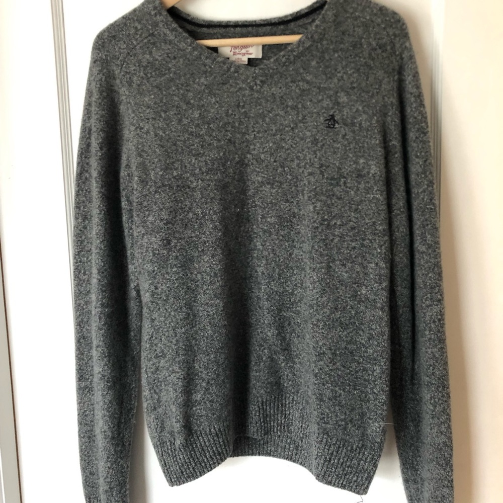 Grey wool sweater from original penguin new condit